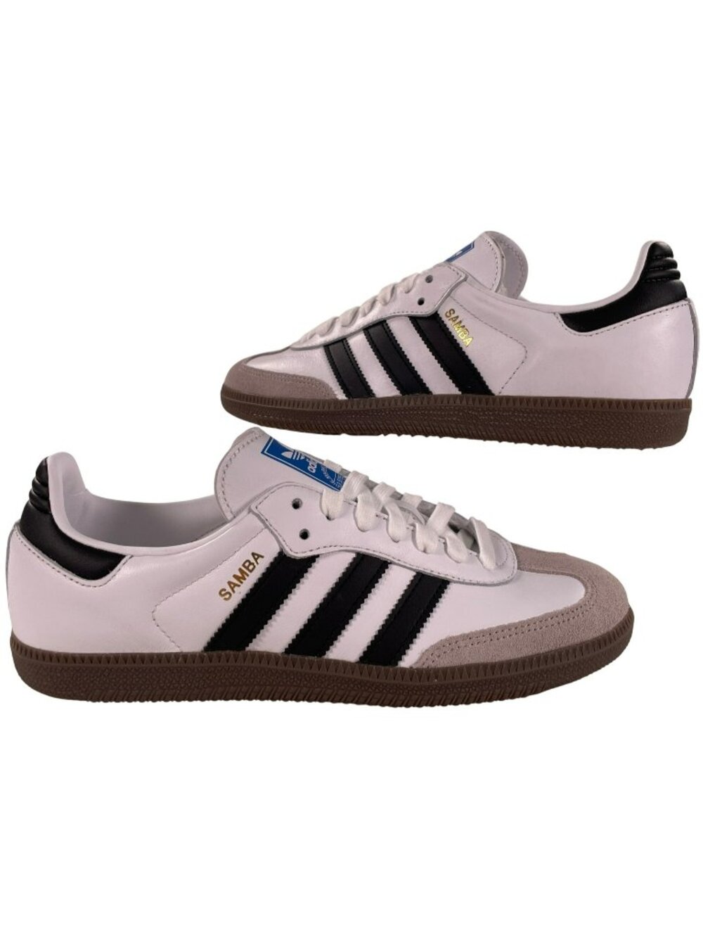 Adidas Samba OG Shoes Athletic Sports Casual Comfy White Black Men's Size 7 NEW